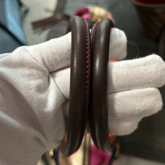 Salvatore Ferragamo Multicolor Fiera Print Nylon and Leather Tote Handbag - EUC - Picture 7 of 16